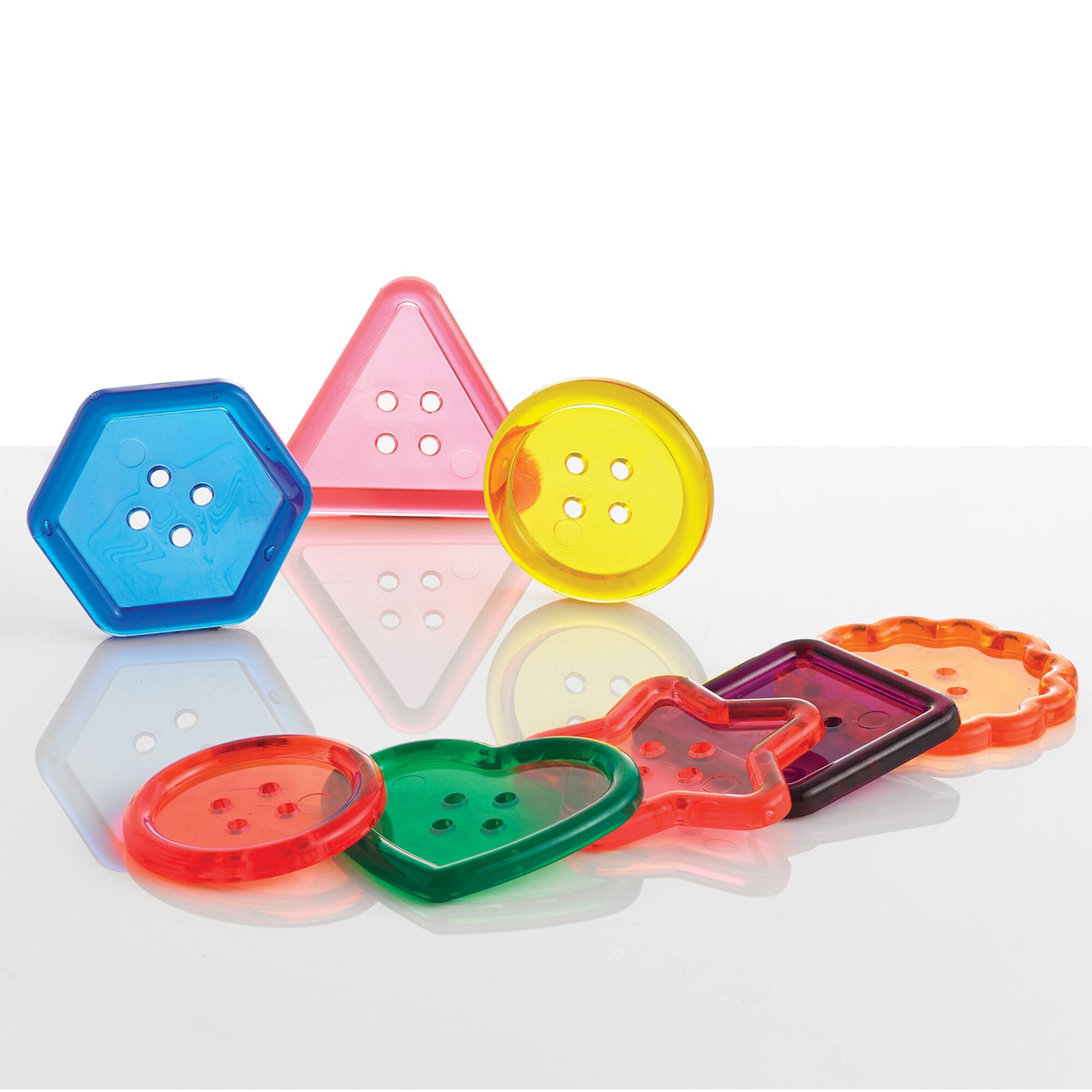 Edx Education® Transparent Buttons Mini Jar, 62ct.